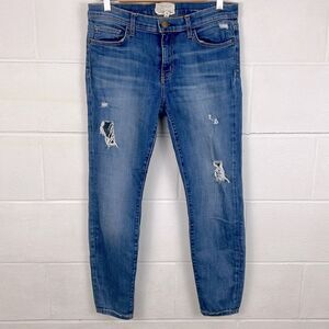 Current/Elliott the stiletto distressed skinny jean